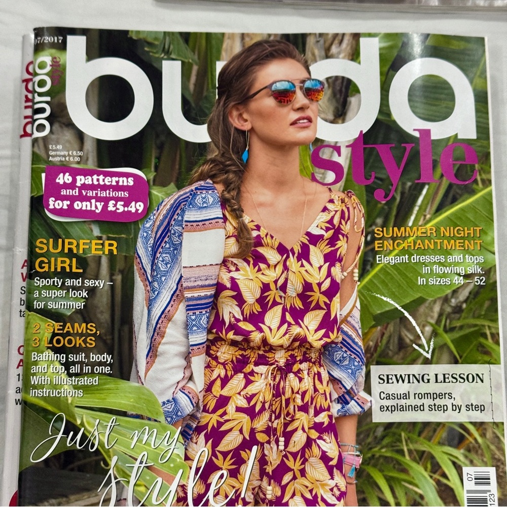 NEW Burda Style Magazine / 46 Sewing Patterns + variations / July 2017